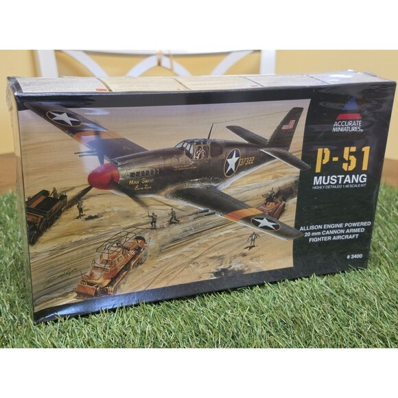 Other - Vtg Accurate Miniatures P-51 Mustang  Highly Detailed 1:48 Model Kit New Sealed